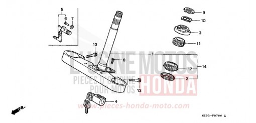 STEERING STEM GL1500CW de 1998
